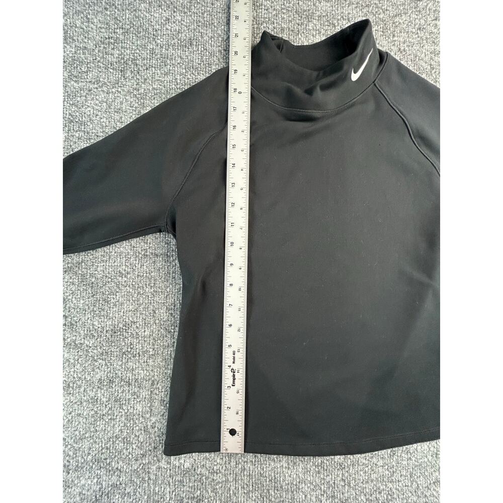 Nike Pro Dri-FIT Mock Neck Compression Training Shirt Black Women's Medium - Picture 4 of 7